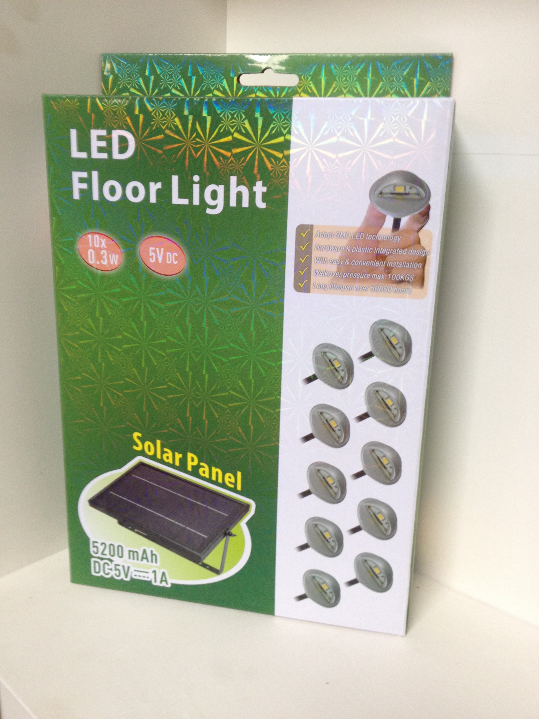 35mm Solar Step Light 10-pack